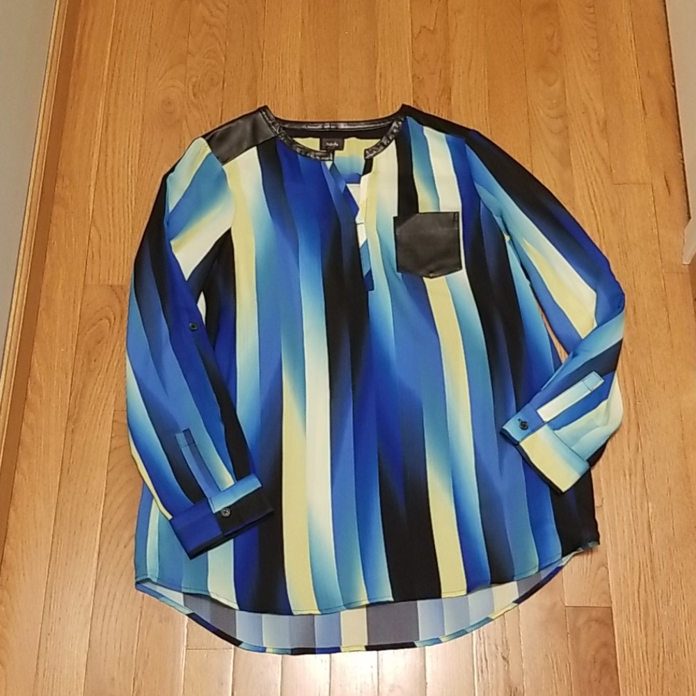 Like New Rafaella striped blouse